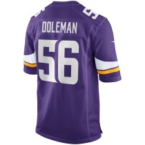 Men's Minnesota Vikings Chris Doleman Number 56 Nike Purple Game Retired Player Jersey