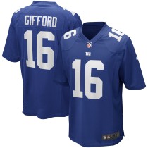 Men's New York Giants Frank Gifford Number 16 Nike Royal Game Retired Player Jersey