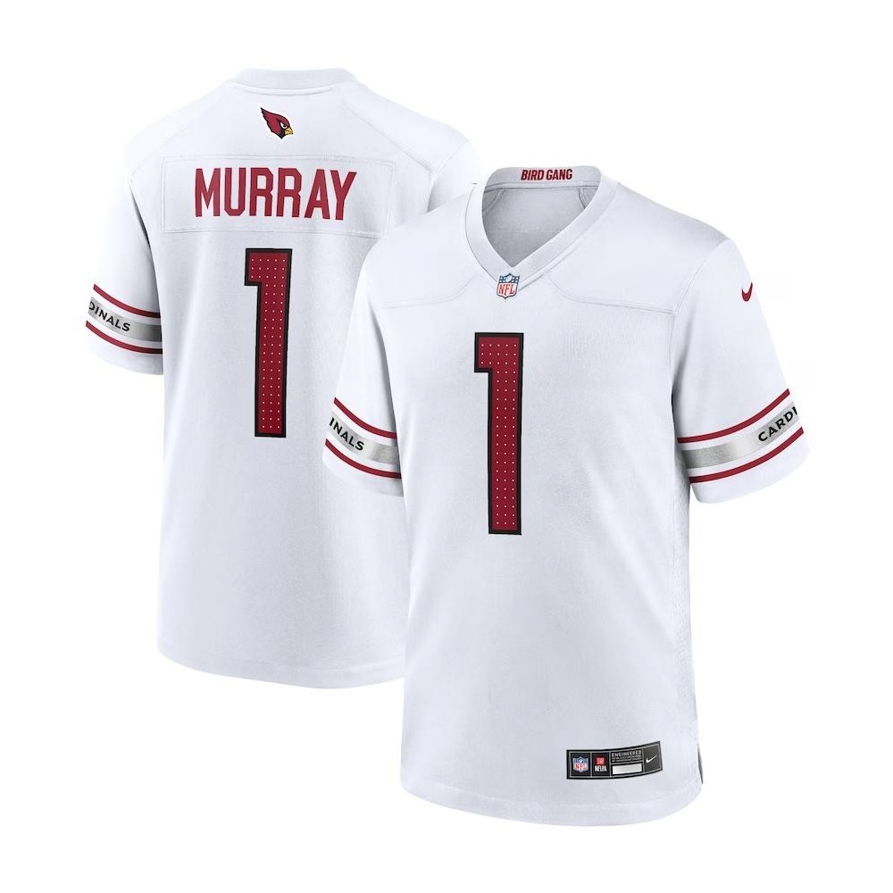 Men's Arizona Cardinals Kyler Murray Number 1 White Nike Game Player Jersey