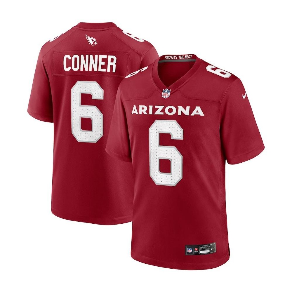 Men's Arizona Cardinals James Conner Number 6 Nike Cardinal Home Game Jersey