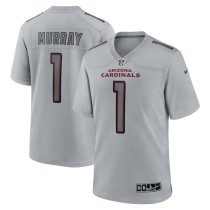 Men's Arizona Cardinals Kyler Murray Number 1 Nike Gray Atmosphere Fashion Game Jersey