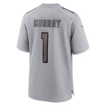 Men's Arizona Cardinals Kyler Murray Number 1 Nike Gray Atmosphere Fashion Game Jersey