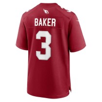 Men's Arizona Cardinals Budda Baker Number 3 Nike Cardinal Game Player Jersey